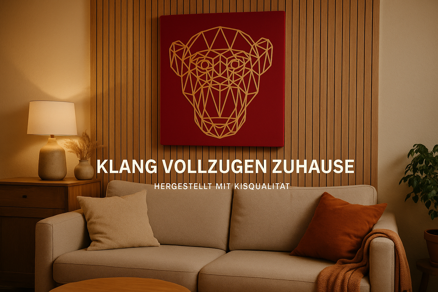 Akustikpaneele mit Dekoration